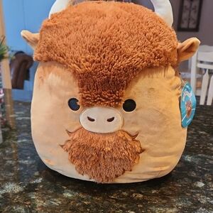 Squishmallows Dunkie Bison Plush - Brown and Tan
